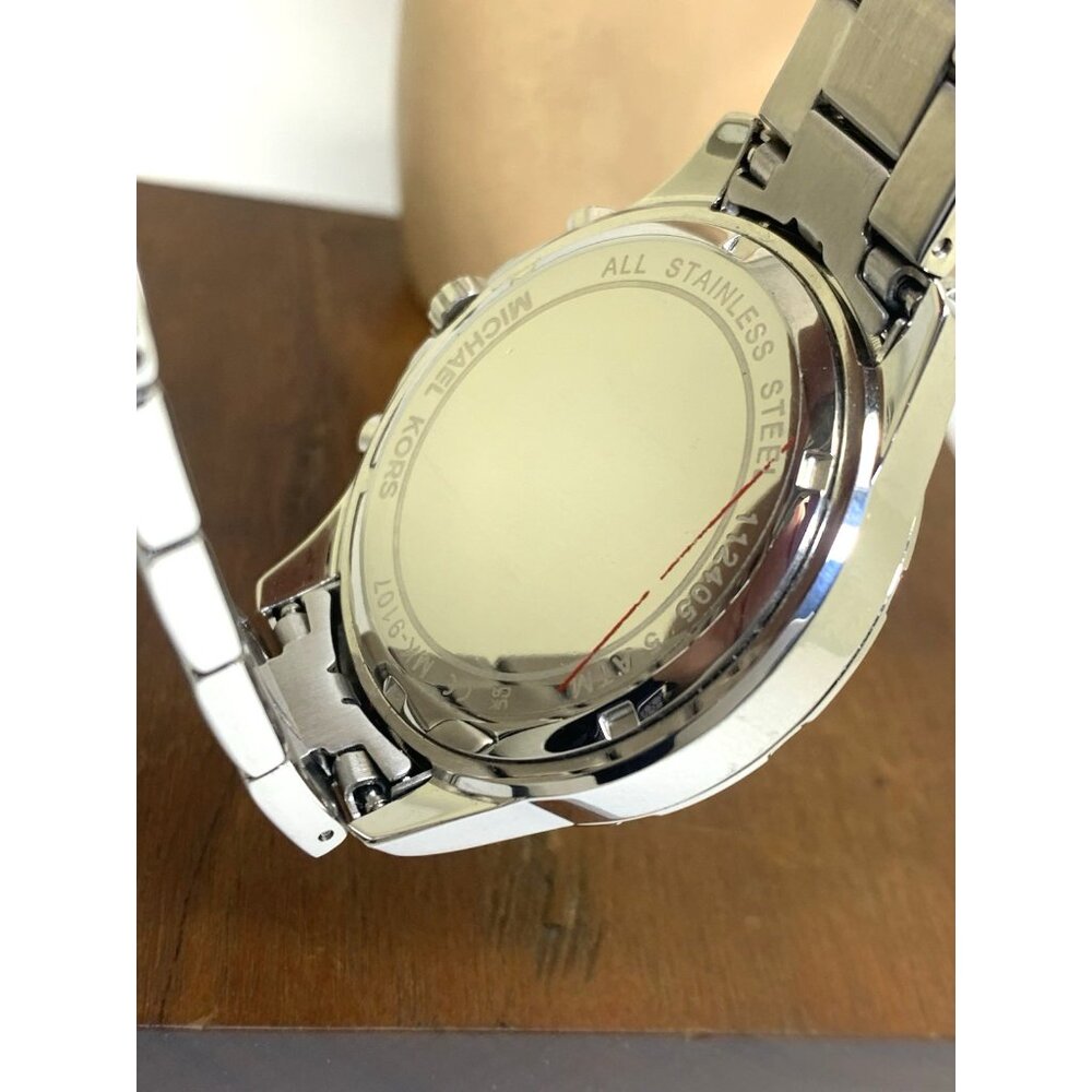 Michael Kors Men's Watch MK9107 Quartz Chronograph Blue Dial Stainless Steel - Picture 7 of 15
